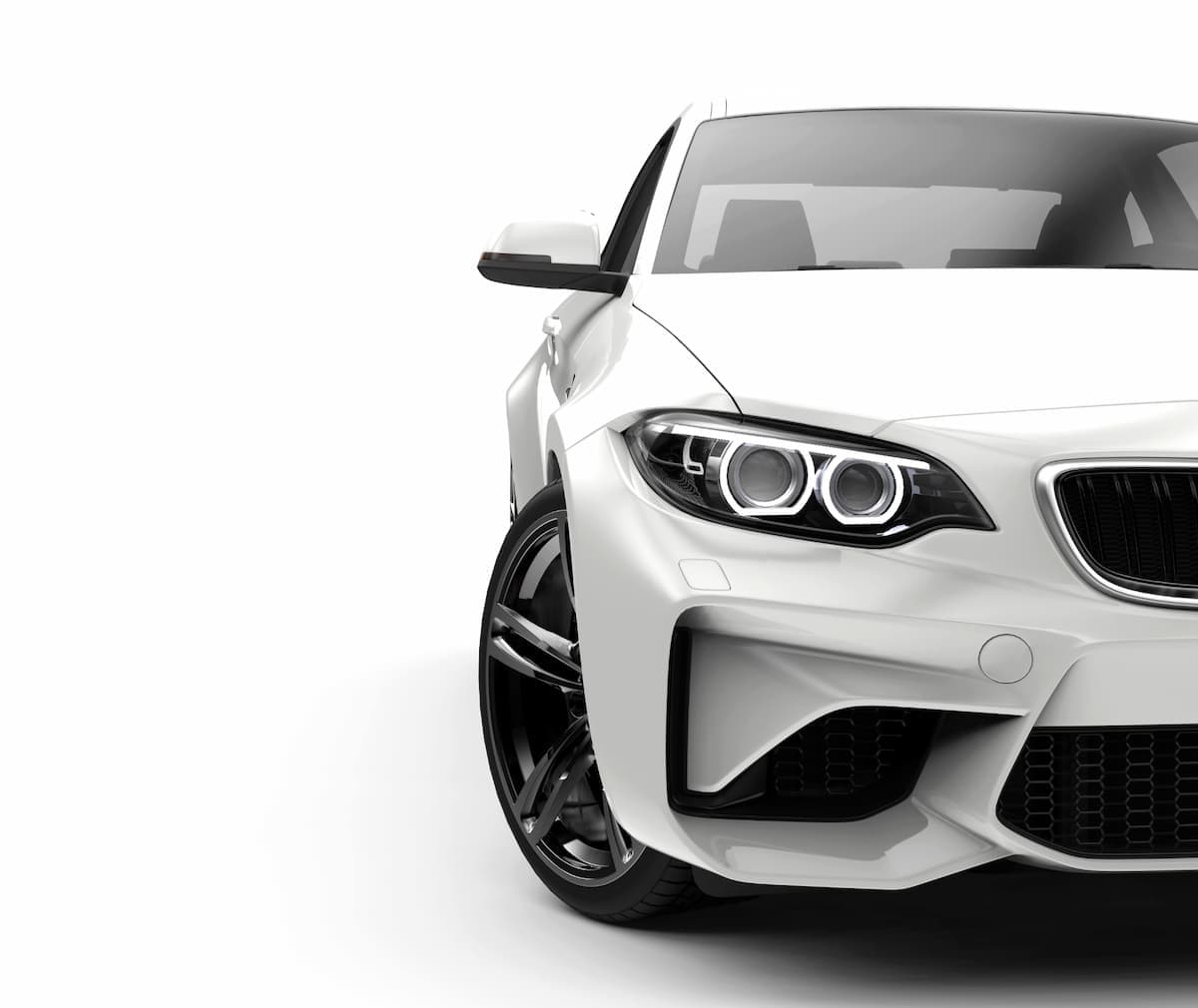 A white car